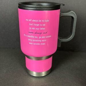 Stainless Steel PLUG MUG “mom always said” Car Electric Water Heater Mug Travel